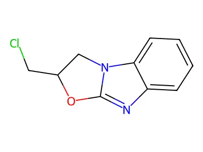 Benzimidazo(1,2-b)oxazole, 2,3-dihydro-2-chloromethyl- structure