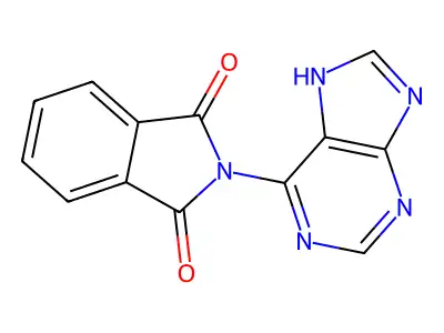 2-(7H-purin-6-yl)isoindole-1,3-dione structure