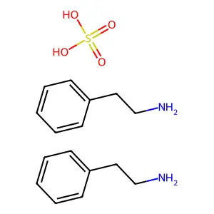 Phenethylamine sulfate (2:1) structure