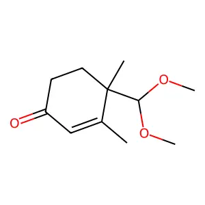 4-(Dimethoxymethyl)-3,4-dimethyl-2-cyclohexen-1-one structure