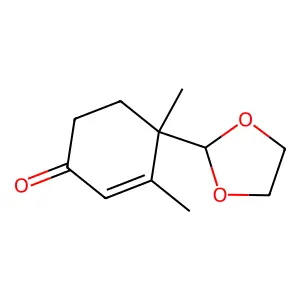 4-[1,3]Dioxolan-2-yl-3,4-dimethyl-cyclohex-2-enone structure