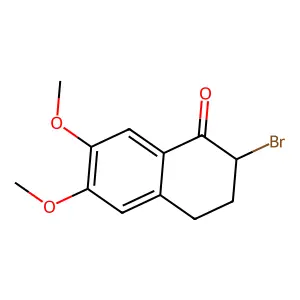 2-bromo-6,7-dimethoxy-3,4-dihydronaphthalen-1(2H)-one structure