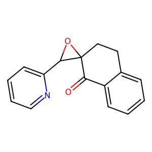 3'-Pyridin-2-ylspiro[3,4-dihydronaphthalene-2,2'-oxirane]-1-one structure