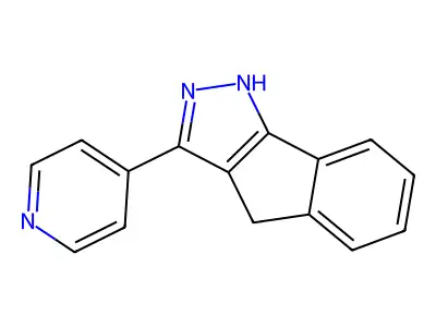 3-Pyridin-4-yl-1,4-dihydroindeno(1,2-C)pyrazole structure