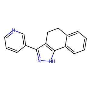 3-pyridin-3-yl-4,5-dihydro-1H-benzo[g]indazole structure