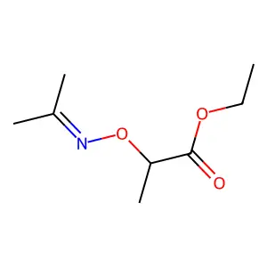 Ethyl alpha-[isopropylideneaminooxy]propionate structure