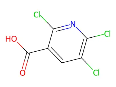2,5,6-Trichloronicotinic acid structure