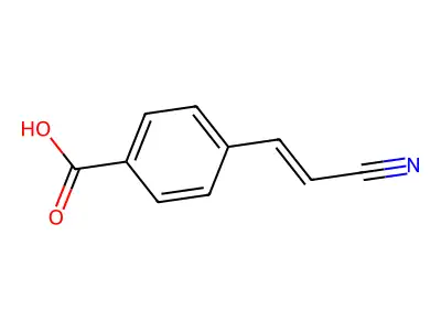 4-Carboxycinnamonitrile structure