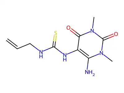 1-(4-Amino-1,3-dimethyl-2,6-dioxopyrimidin-5-yl)-3-prop-2-enylthiourea structure