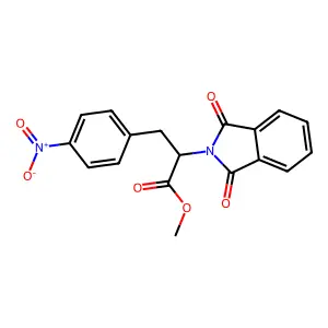 Methyl 2-(1,3-dioxo-1,3-dihydro-2h-isoindol-2-yl)-3-(4-nitrophenyl)propanoate structure