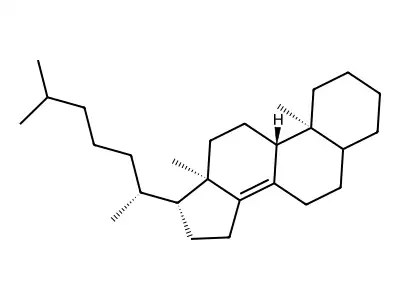 Cholest-8(14)-ene structure