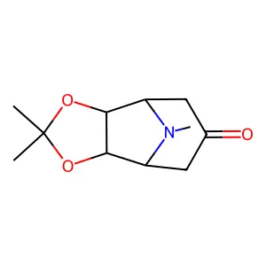 6H-Cyclohepta-1,3-dioxol-4,8-imino-6-one, hexahydro-2,2,9-trimethyl- structure