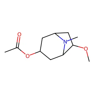 6-Methoxy-8-methyl-8-azabicyclo[3.2.1]oct-3-yl acetate structure