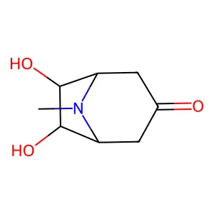 6,7-Dihydroxy-8-methyl-8-azabicyclo[3.2.1]octan-3-one structure