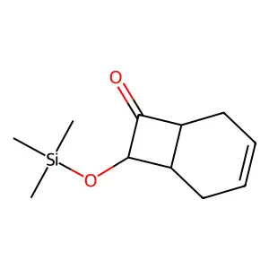 8-Trimethylsilyloxybicyclo[4.2.0]oct-3-en-7-one structure