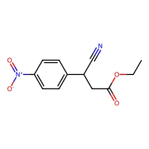 Ethyl 3-cyano-3-(4-nitrophenyl)propanoate structure