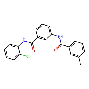 N-[3-[(2-chlorophenyl)carbamoyl]phenyl]-3-methylbenzamide structure