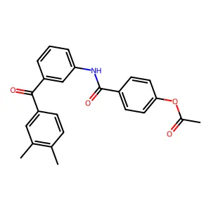 [4-[[3-(3,4-Dimethylbenzoyl)phenyl]carbamoyl]phenyl] acetate structure