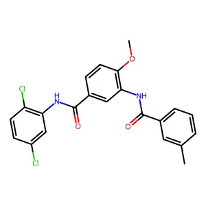 N-(2,5-dichlorophenyl)-4-methoxy-3-[(3-methylbenzoyl)amino]benzamide structure