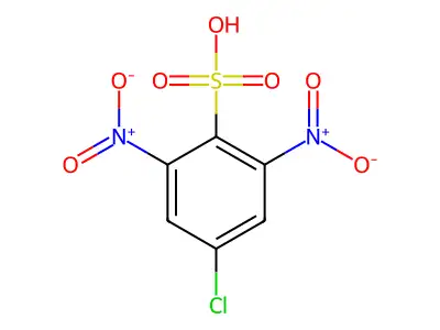 4-Chloro-2,6-dinitrobenzenesulfonic acid structure