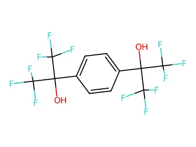 1,4-Bis(2-hydroxyhexafluoroisopropyl)benzene structure