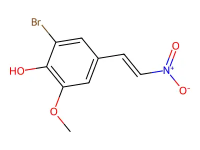 2-Bromo-6-methoxy-4-(2-nitroethenyl)phenol structure