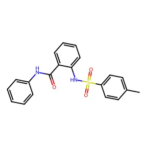 2-{[(4-methylphenyl)sulfonyl]amino}-N-phenylbenzamide structure