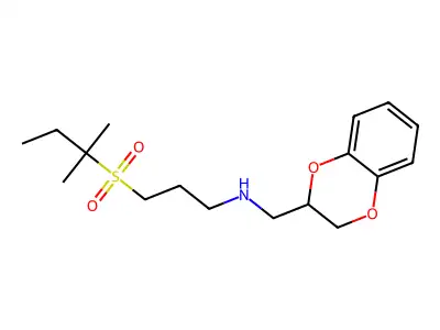 Benzamide, 3,4-dimethoxy-N-(1,2,3,4-tetrahydro-2-methylisoquinolin-5-yl)- structure