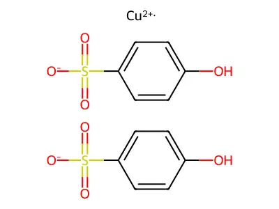 Copper 4-hydroxybenzenesulfonic acid structure