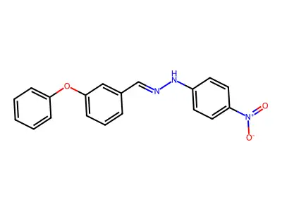 4-nitro-N-[(E)-(3-phenoxyphenyl)methylideneamino]aniline structure