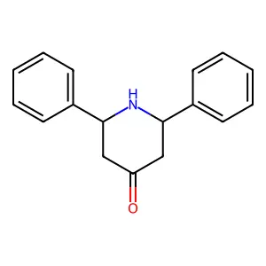 (2R,6S)-2,6-diphenylpiperidin-4-one structure