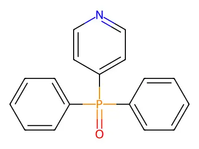 Diphenyl(4-pyridyl)phosphine oxide structure