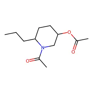 1-Acetyl-6-propyl-3-piperidinyl acetate structure