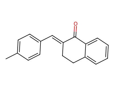 (2E)-3,4-Dihydro-2-((4-methylphenyl)methylene)-1(2H)-naphthalenone structure