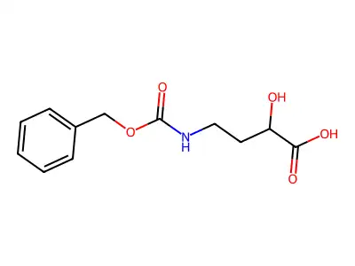 (S)-2-Hydroxy-4-(((phenylmethoxy)carbonyl)amino)butyric acid structure