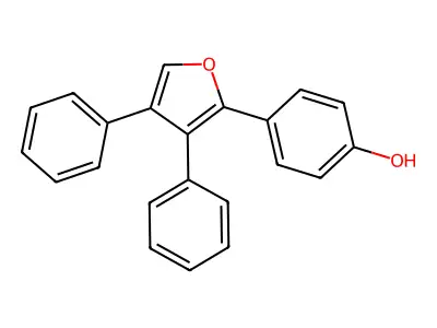 Phenol, p-(3,4-diphenyl-2-furyl)- structure