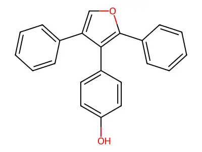 Phenol, p-(2,4-diphenyl-3-furyl)- structure