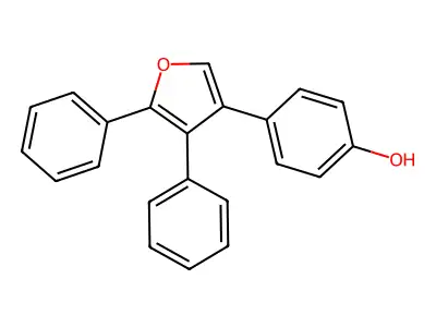 Phenol, p-(4,5-diphenyl-3-furyl)- structure