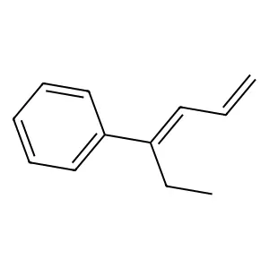 Benzene, (1-ethyl-1,3-butadienyl)- structure