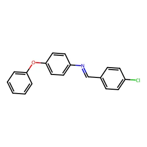 N-(4-Chlorobenzylidene)-4-phenoxyaniline structure