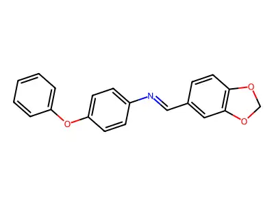 N-(3,4-Methylenedioxybenzylidene)-4-phenoxyaniline structure