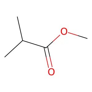 異丁酸甲酯 structure