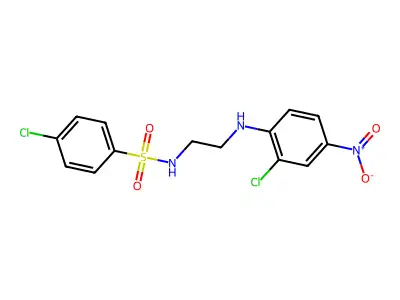4-Chloro-N-[2-(2-chloro-4-nitroanilino)ethyl]benzene-1-sulfonamide structure
