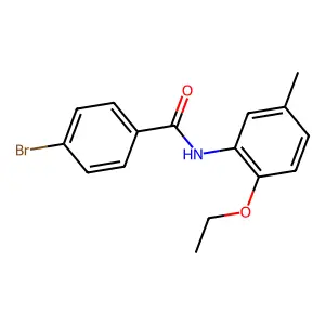 4-bromo-N-(2-ethoxy-5-methylphenyl)benzamide structure
