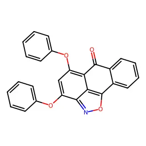 3,5-diphenoxy-6H-anthra[1,9-cd]isoxazol-6-one structure