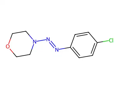 Morpholine, 4-[(4-chlorophenyl)azo]- structure