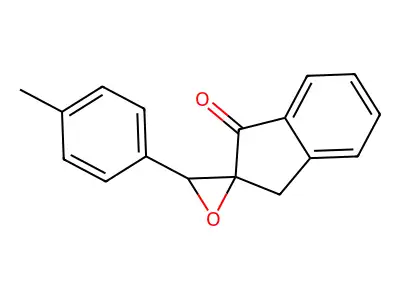2-(4-Methylphenyl)spiro[oxirane3,2'-{1'-indanone}] structure