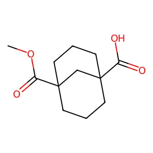 5-(Methoxycarbonyl)bicyclo[3.3.1]nonane-1-carboxylic acid structure