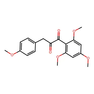 3-(4-Methoxyphenyl)-1-(2,4,6-trimethoxyphenyl)-1,2-propanedione structure