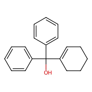 Cyclohexen-1-yl(diphenyl)methanol structure